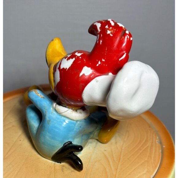 Vtg Woody Woodpecker Cookie Jar Barrel Design Ceramic Collectible Lid 9" Tall - Picture 5 of 16
